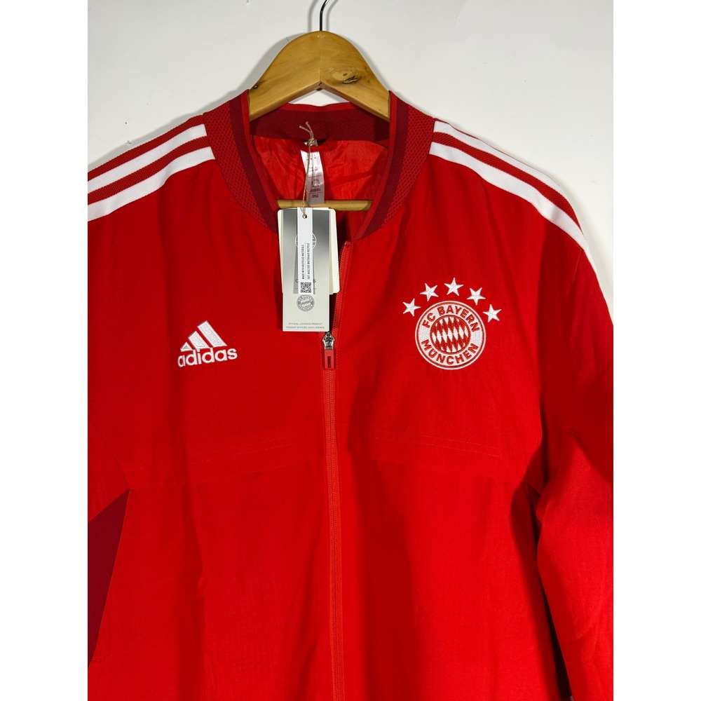Adidas FC Bayern Munich 22/23 Anthem Jacket Red Mens XL H67192 NEW